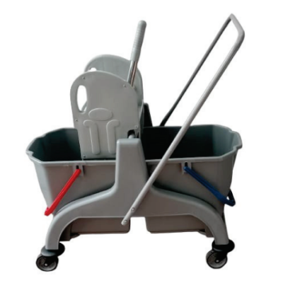 CARRELLO IN PLASTICA DOPPIO SECCHIO 50 LT